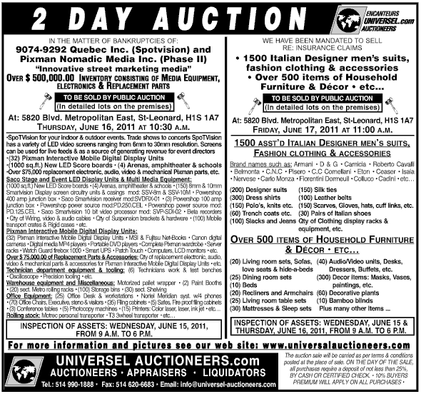 english newspaper notice
